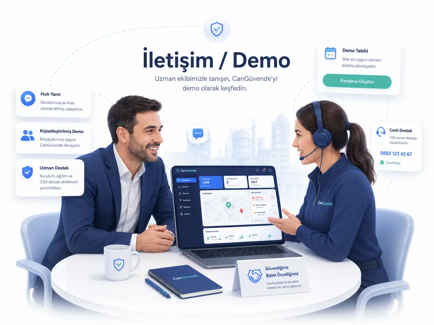 CanGüvende iletişim ve demo toplantısı görseli