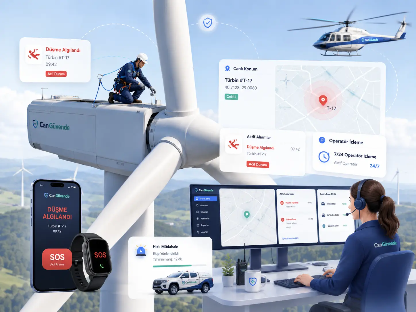 Enerji ve endüstride saha güvenliği